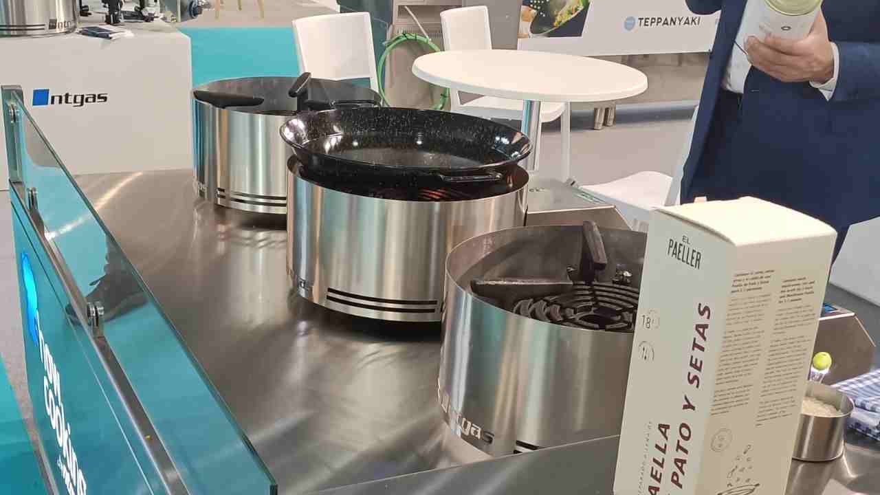 paellero automatico nt gas presentado en Hostelco